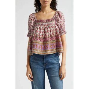 NWT Mille Resort & Travel Caro Off The Shoulder Top Heirloom Size Small